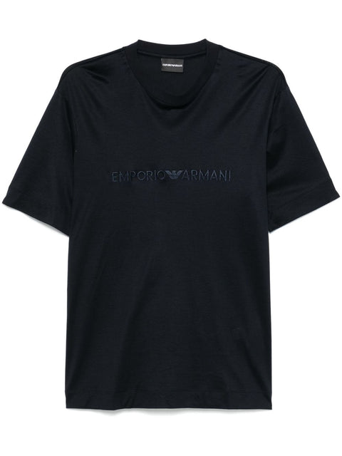 Emporio Armani Emporio Armani logo-patch T-shirt