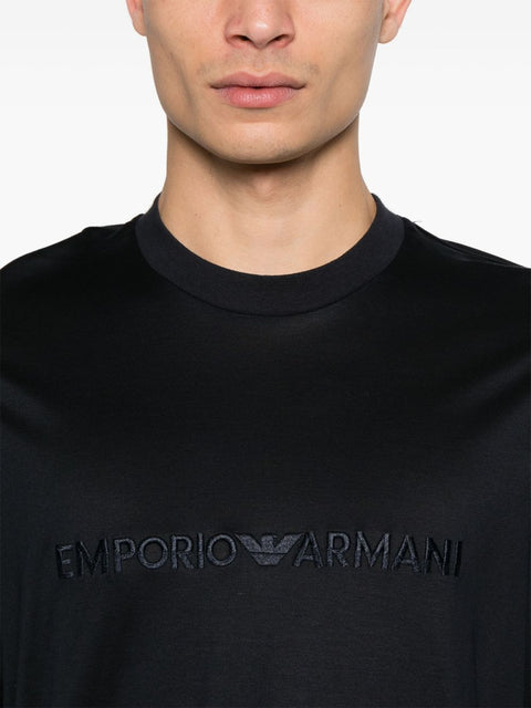 Emporio Armani Emporio Armani logo-patch T-shirt