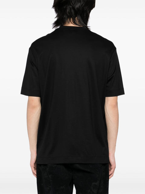 Emporio Armani Emporio Armani T-shirt with embossed logo embroidery in lyocell blend jersey