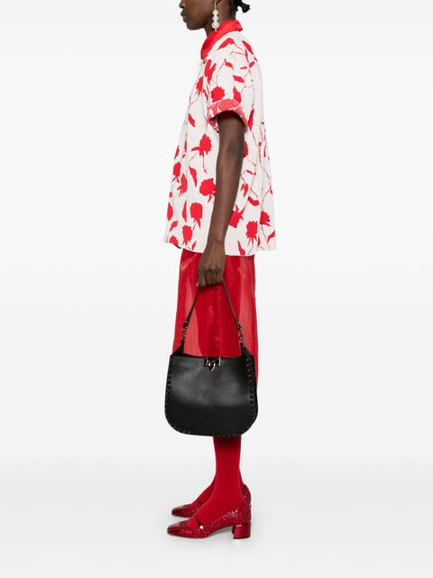 Valentino Garavani Valentino Garavani Rockstud leather hobo bag