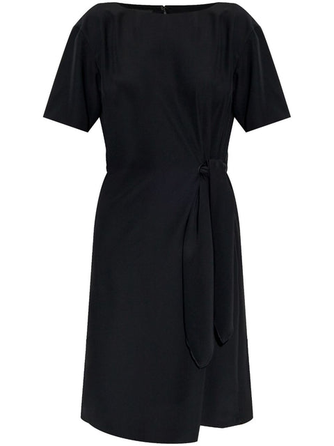 Emporio Armani Emporio Armani midi dress with waist knot