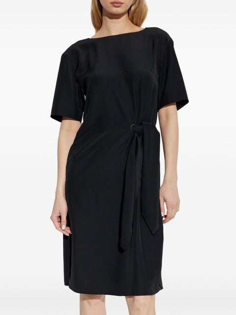 Emporio Armani Emporio Armani midi dress with waist knot
