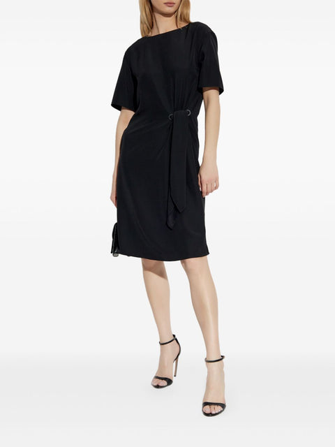 Emporio Armani Emporio Armani midi dress with waist knot