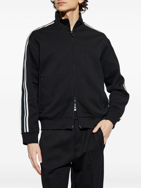 Emporio Armani Emporio Armani Full zip jersey sweatshirt with ASV logo bands