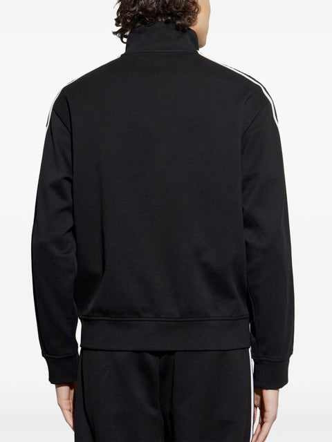 Emporio Armani Emporio Armani Full zip jersey sweatshirt with ASV logo bands