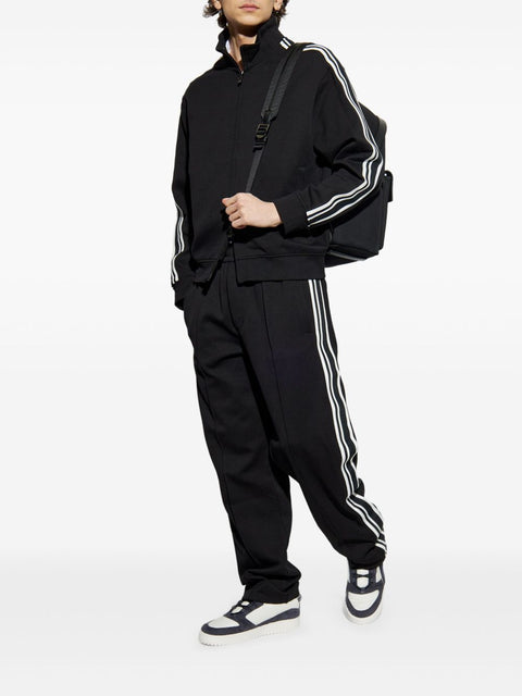 Emporio Armani Emporio Armani Full zip jersey sweatshirt with ASV logo bands