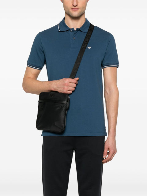 Emporio Armani Emporio Armani ASV recycled-nylon flat shoulder bag