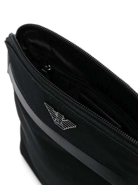 Emporio Armani Emporio Armani ASV recycled-nylon flat shoulder bag