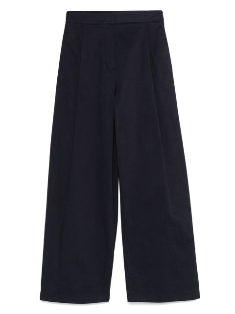 Emporio Armani Emporio Armani Cotton Wide Leg Trousers