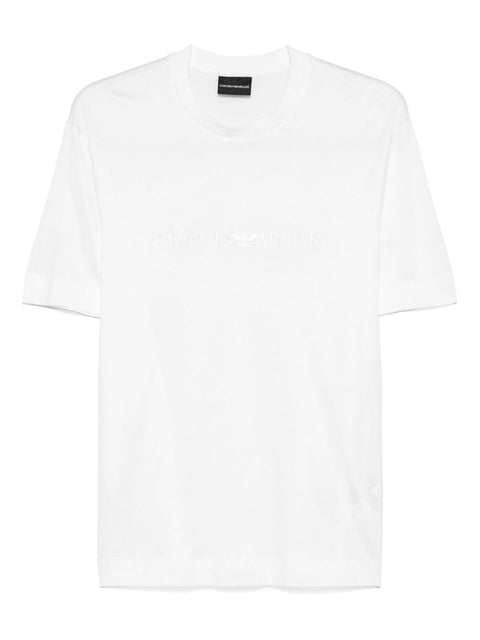 Emporio Armani Emporio Armani Embroidered Logo T Shirt