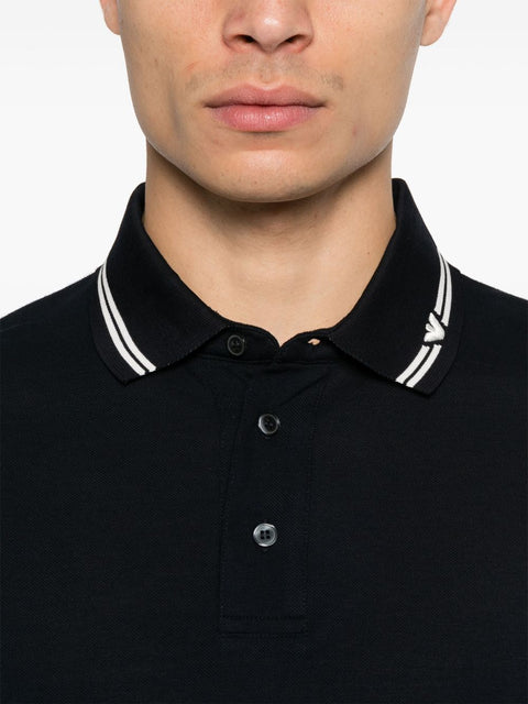 Emporio Armani Emporio Armani logo-collar polo shirt