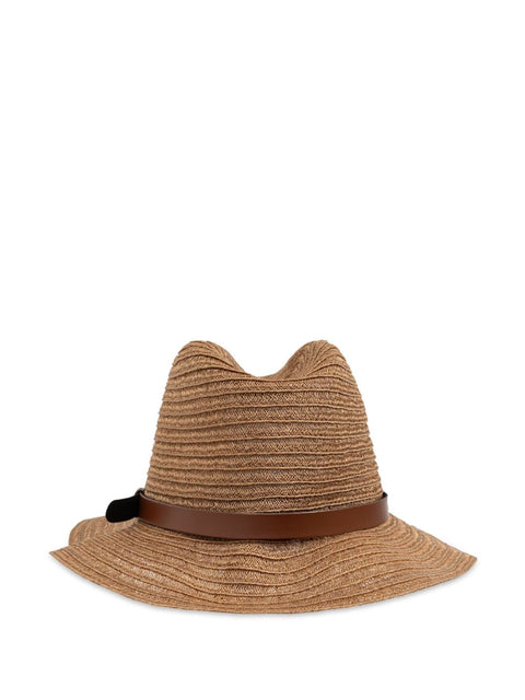 Emporio Armani Emporio Armani Hats Leather Brown