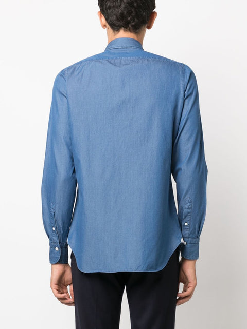 Finamore 1925 Napoli FINAMORE 1925 NAPOLI Shirts Clear Blue