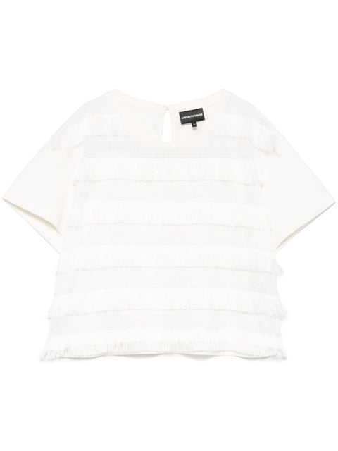 Emporio Armani Emporio Armani T-shirt with fringes