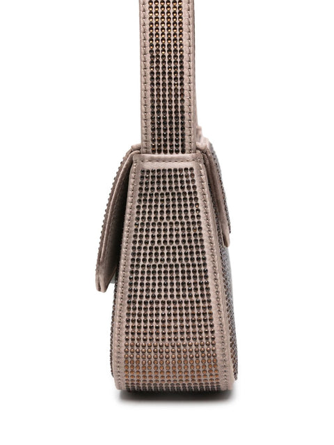 Emporio Armani Emporio Armani Satin shoulder bag with rhinestones