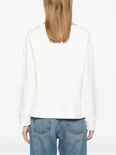 Emporio Armani Emporio Armani logo embroidered sweatshirt