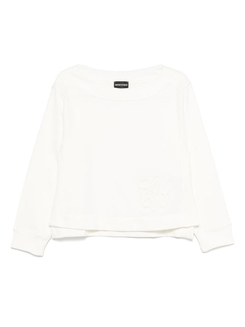 Emporio Armani Emporio Armani logo embroidered sweatshirt