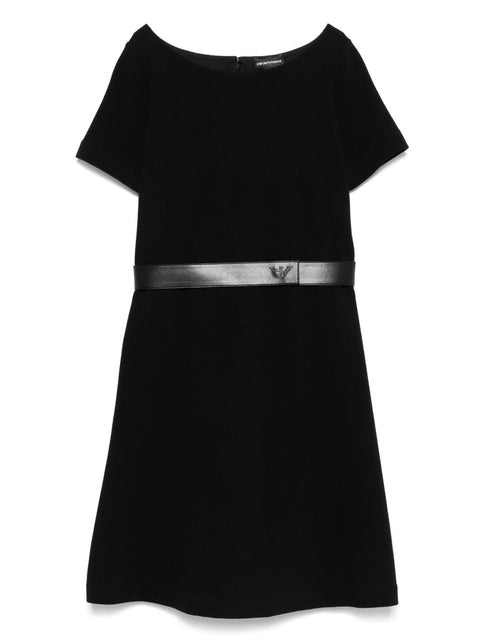 Emporio Armani Emporio Armani Ottoman-jersey belted dress