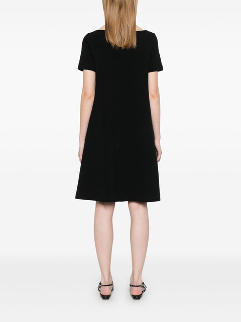 Emporio Armani Emporio Armani Ottoman-jersey belted dress