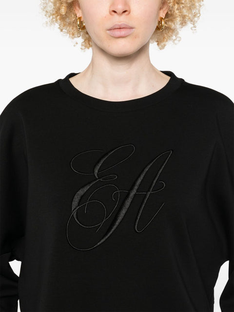 Emporio Armani Emporio Armani Double jersey sweatshirt with logo embroidery