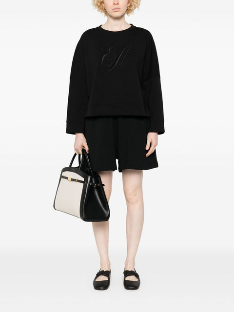 Emporio Armani Emporio Armani Double jersey sweatshirt with logo embroidery