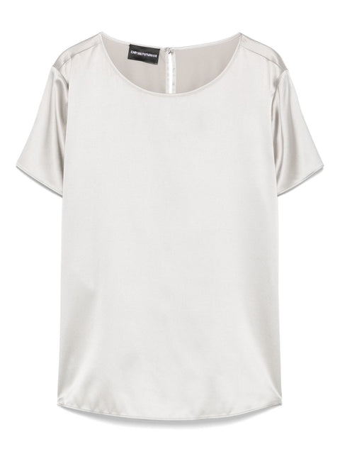 Emporio Armani Emporio Armani crewneck silk top