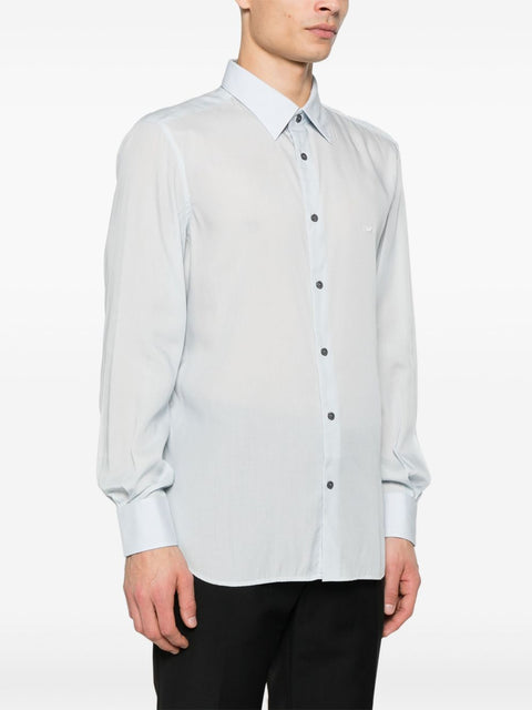 Emporio Armani Emporio Armani Shirts Clear Blue