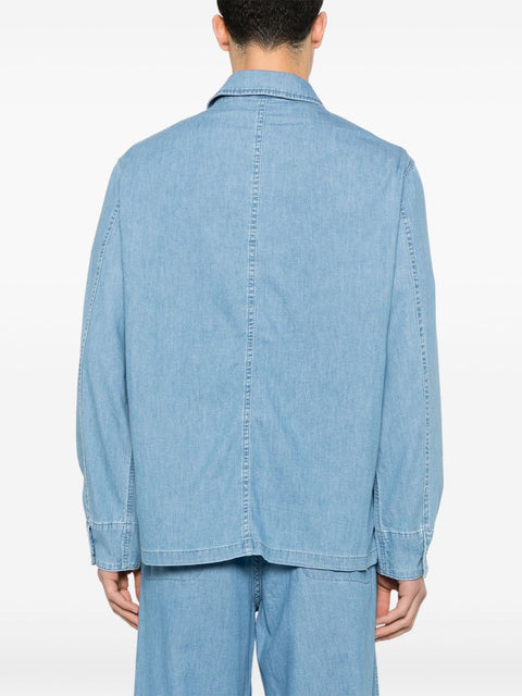 Emporio Armani Emporio Armani Shirts Clear Blue