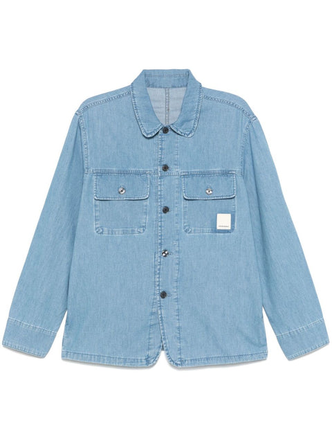 Emporio Armani Emporio Armani Shirts Clear Blue