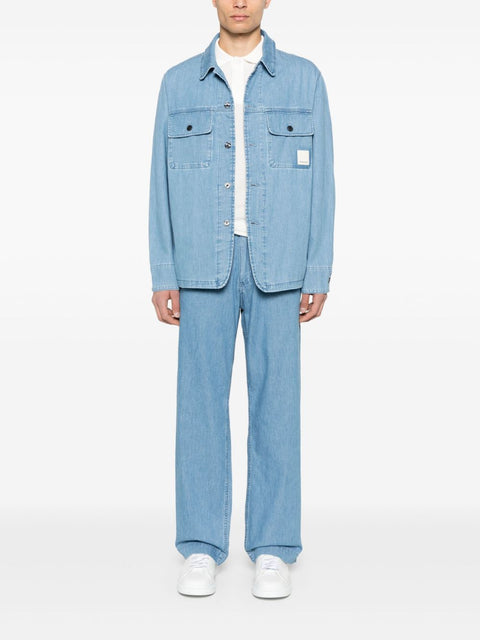 Emporio Armani Emporio Armani Shirts Clear Blue