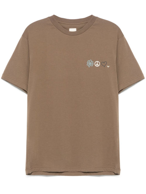 Emporio Armani Emporio Armani T-shirts and Polos Brown