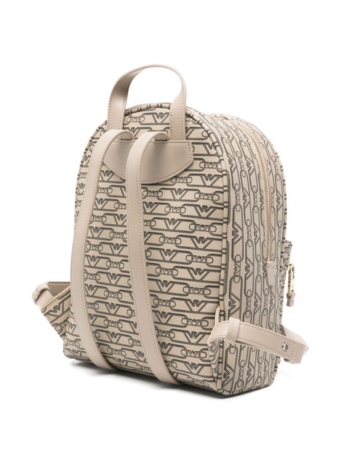 Emporio Armani Emporio Armani Mini backpack with monogram print
