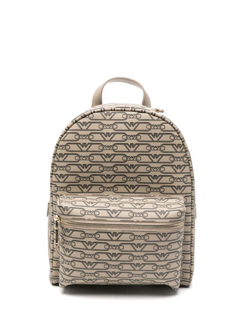 Emporio Armani Emporio Armani Mini backpack with monogram print