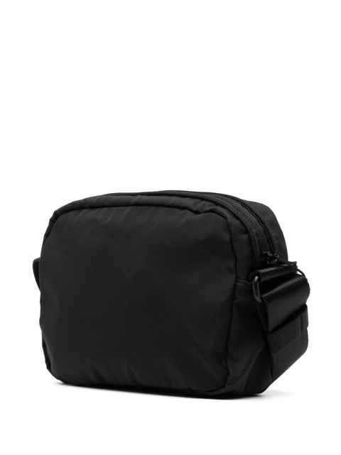 Ganni Ganni logo-patch crossbody bag