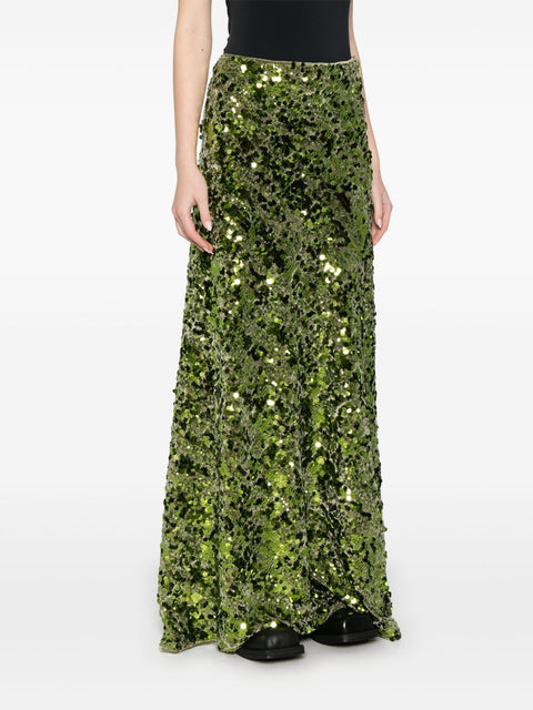 Ganni Ganni Sequinned Skirt