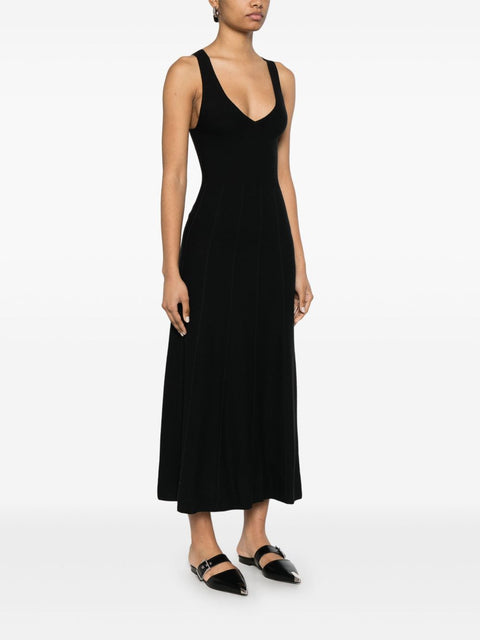 Emporio Armani Emporio Armani Seamless, links-stitch knit long dress