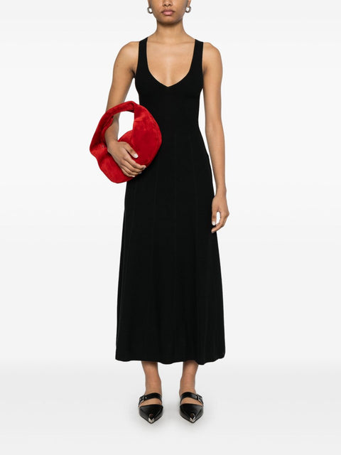 Emporio Armani Emporio Armani Seamless, links-stitch knit long dress