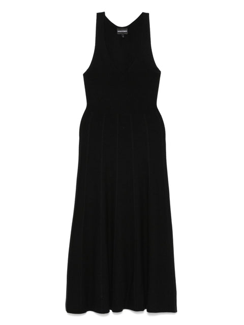 Emporio Armani Emporio Armani Seamless, links-stitch knit long dress