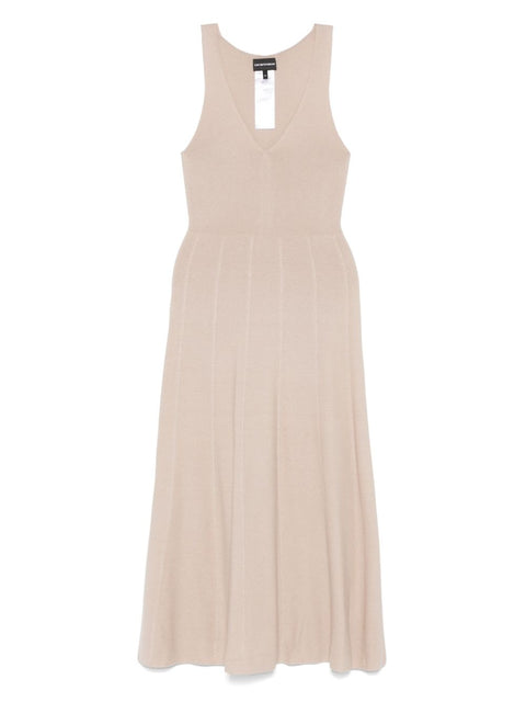 Emporio Armani Emporio Armani Seamless, links-stitch knit long dress