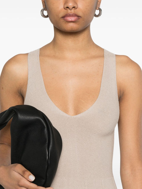 Emporio Armani Emporio Armani Seamless, links-stitch knit long dress