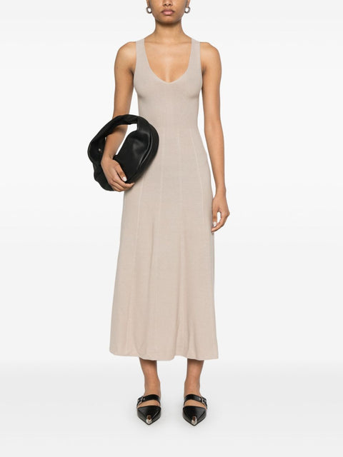 Emporio Armani Emporio Armani Seamless, links-stitch knit long dress