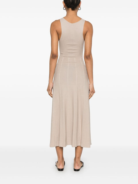 Emporio Armani Emporio Armani Seamless, links-stitch knit long dress