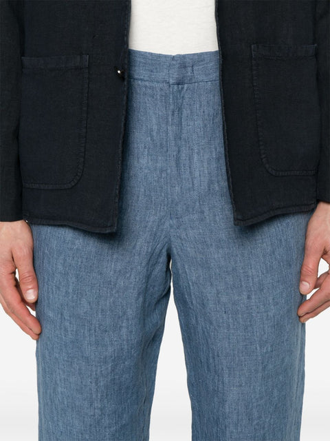 Emporio Armani Emporio Armani Trousers Clear Blue