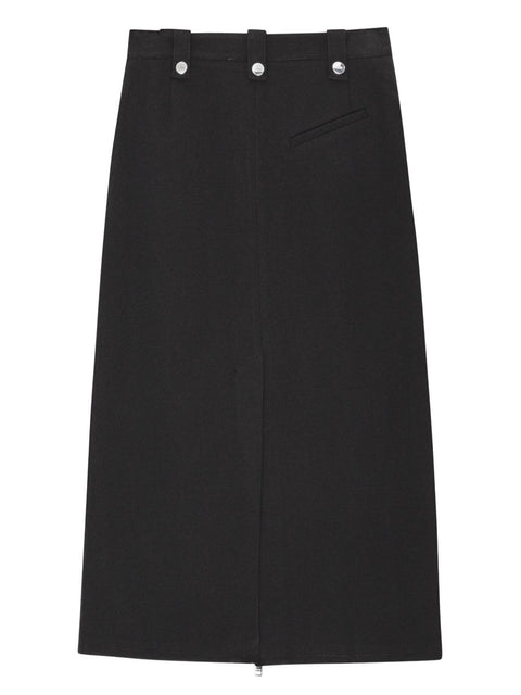 Ganni Ganni Bonded Crepe Skirt