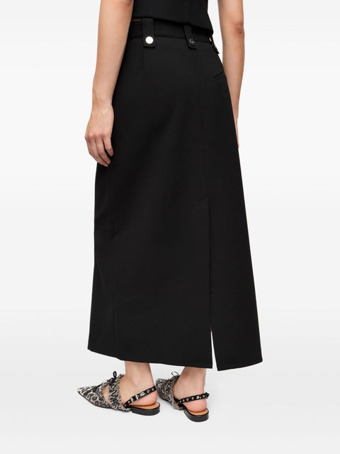 Ganni Ganni Bonded Crepe Skirt
