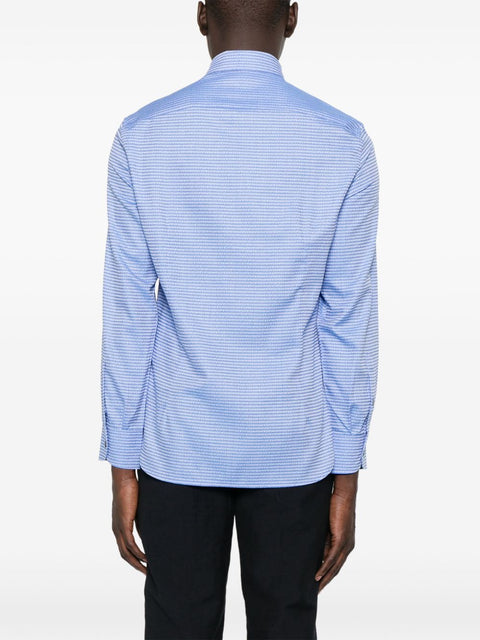Emporio Armani Emporio Armani Shirts Clear Blue