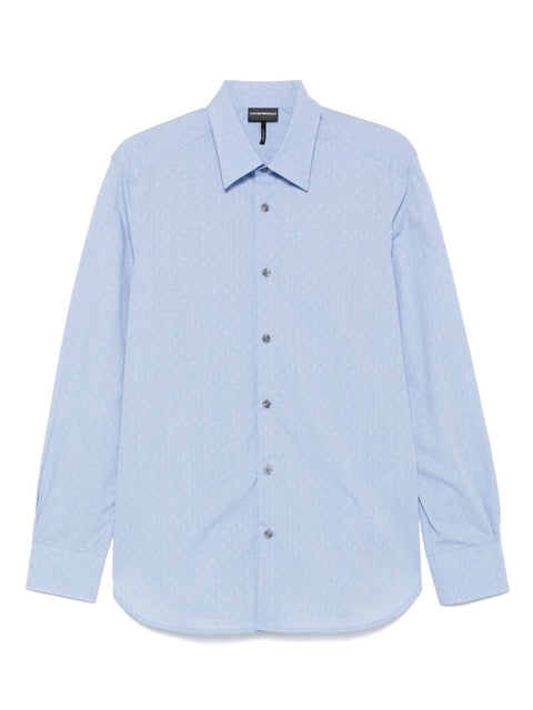 Emporio Armani Emporio Armani Shirts Clear Blue
