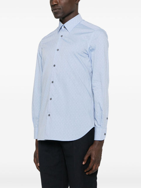 Emporio Armani Emporio Armani Shirts Clear Blue