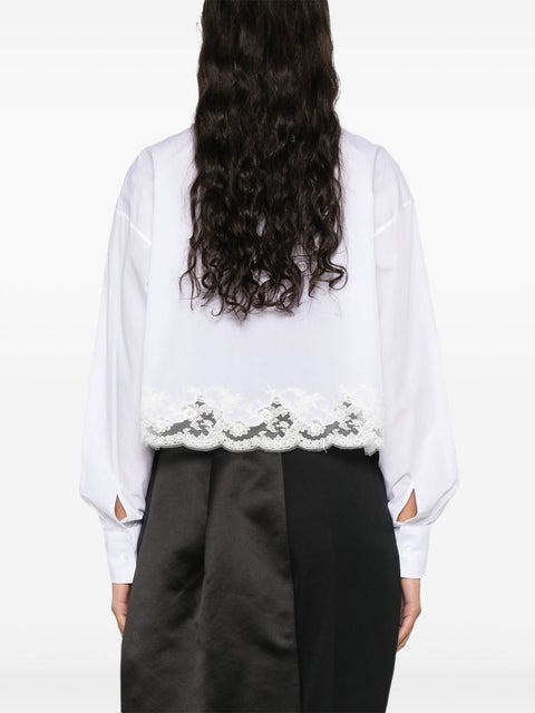 Ermanno Scervino Ermanno Scervino Lace detail cotton shirt