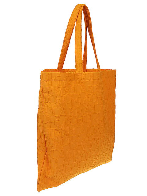 Emporio Armani Emporio Armani Beachwear shopper in bold 3D ASV logo fabric